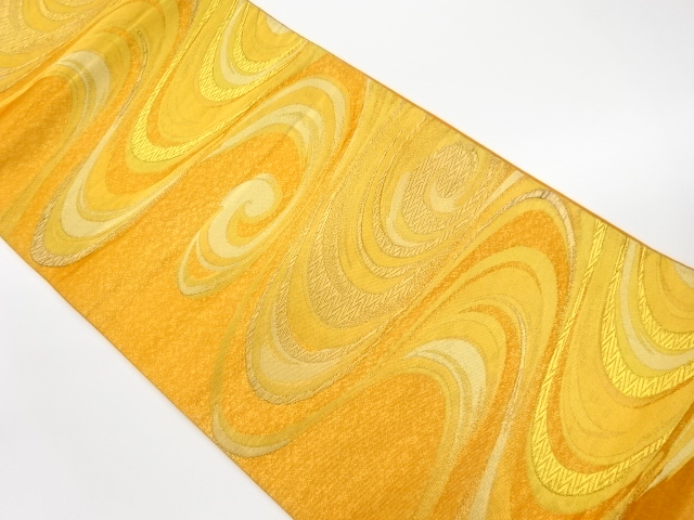 リサイクル　流水模様織出し袋帯